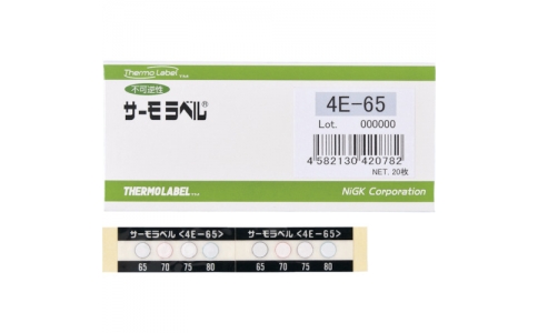 日油技研 NICHIGI 4E-75-日油技研熱標簽4點表示室外對應型不可逆性75度